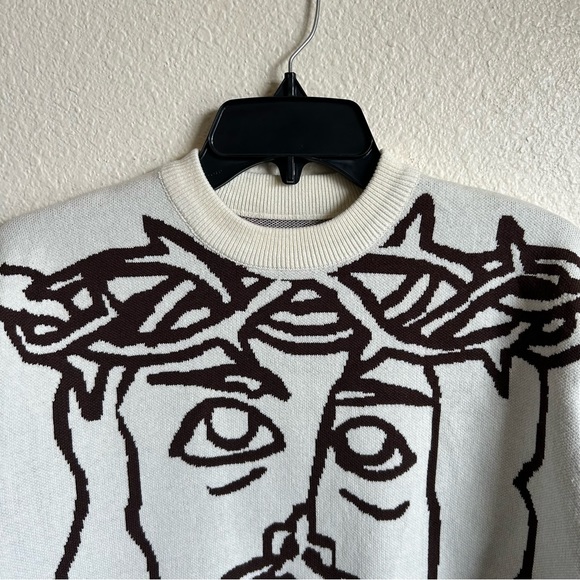 XS | Golf Wang Ivory Cream Superstar Cotton Sweater Fall/Winter 2022 in Men’s XS - Picture 2 of 6